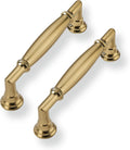 10 Pack 3-3/4 in Hole Center Champagne Bronze Cabinet Pulls - Heavy