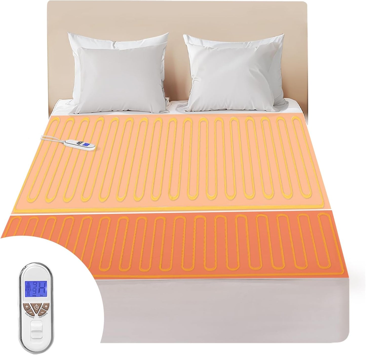 Multi-Zone Heated Mattress Pad Full Size for Ultimate Comfort
