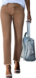 Sidefeel High Waisted Straight Leg Jeans - Tummy Control Retro Fit
