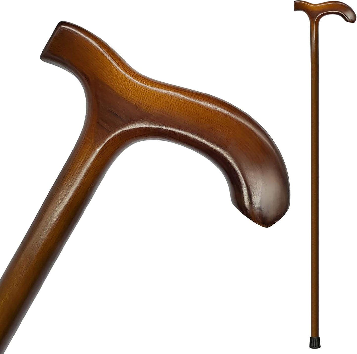 FLYDRUM Wooden Walking Cane: Durable, Ergonomic, Stylish Support