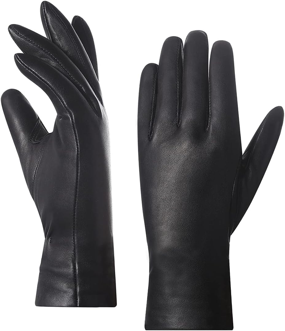 Luxurious Cashmere-Lined Leather Gloves