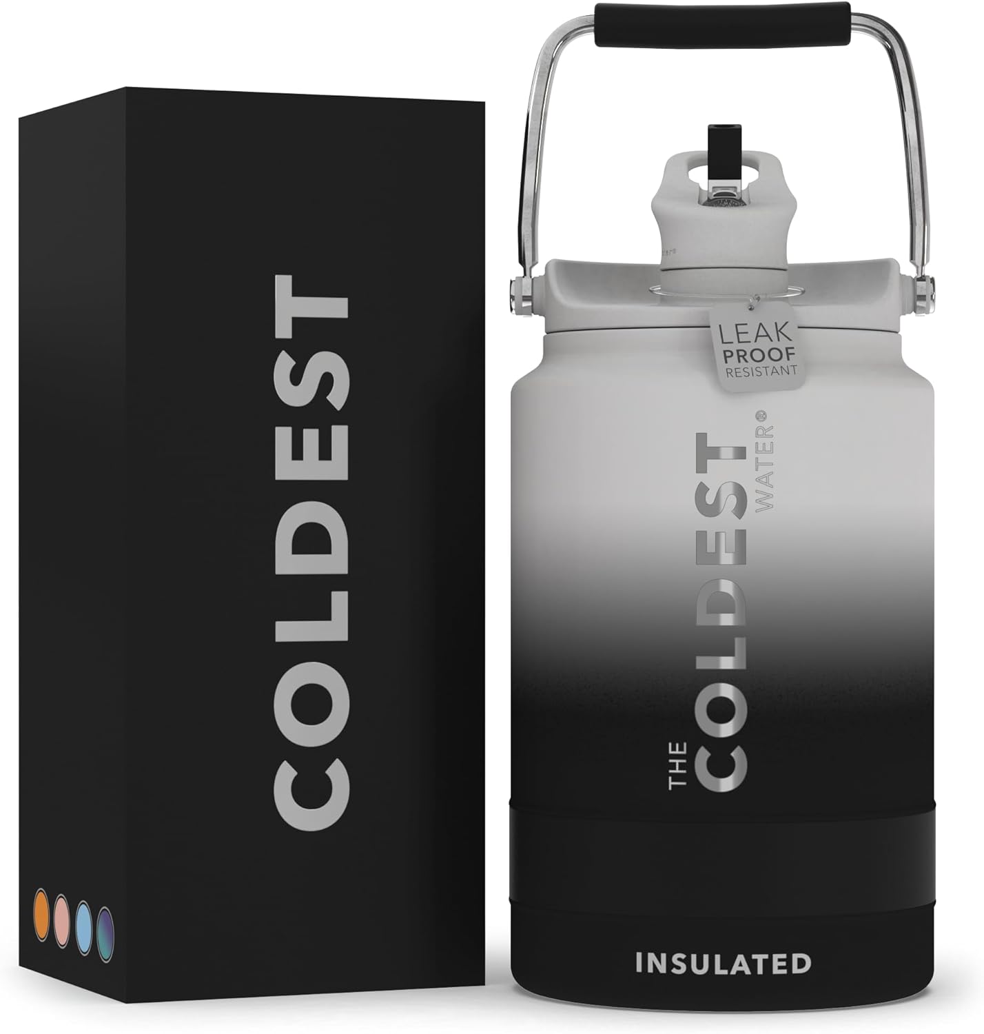 Coldest Sports Water Bottle 128 oz Leak Proof Insulated Jug