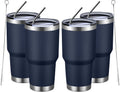 30oz Insulated Tumbler 4 Pack Navy - Durable Vacuum Travel Cups