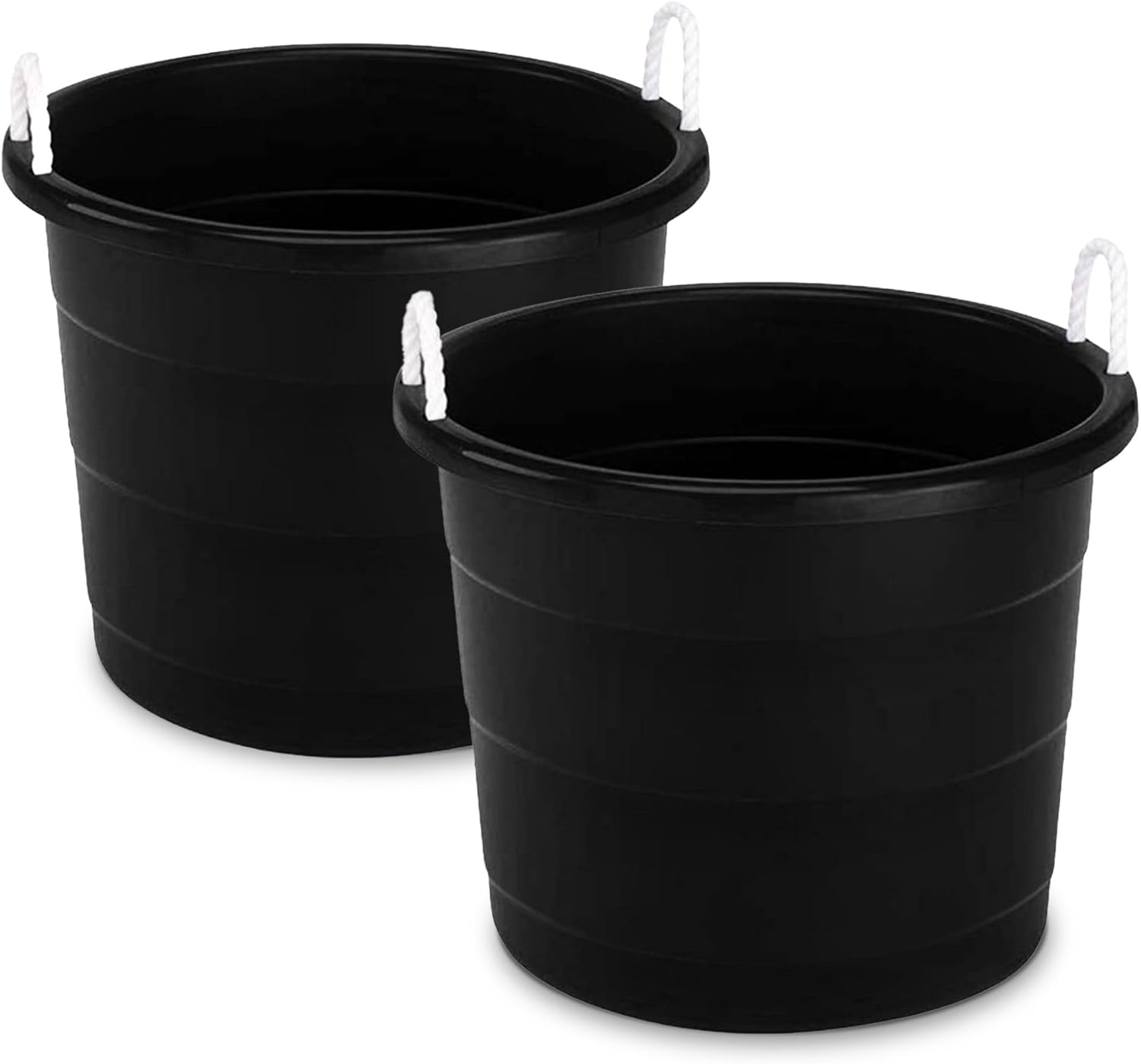 HOMZ 2-Pack Utility Tub for Indoor and Outdoor Storage Needs