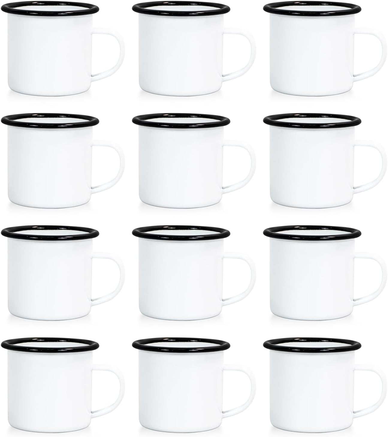 12 Pcs Sublimation Blanks Enamel Mug for Personalized Gifts