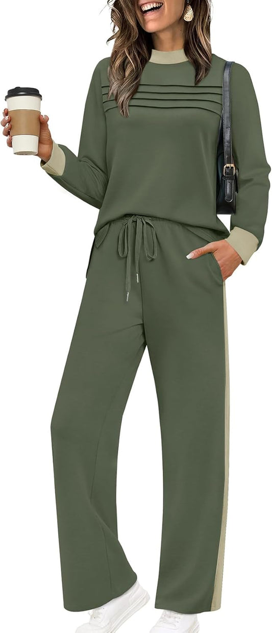 WIHOLL Two Piece Sets for Women - Cozy Fall Travel Outfits