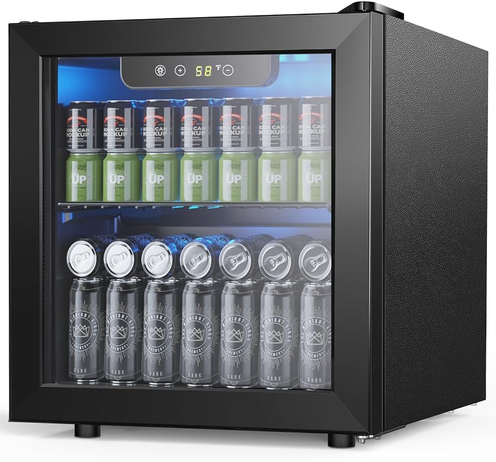 Joy Pebble Beverage Refrigerator Cooler for Beer and Wine Storage