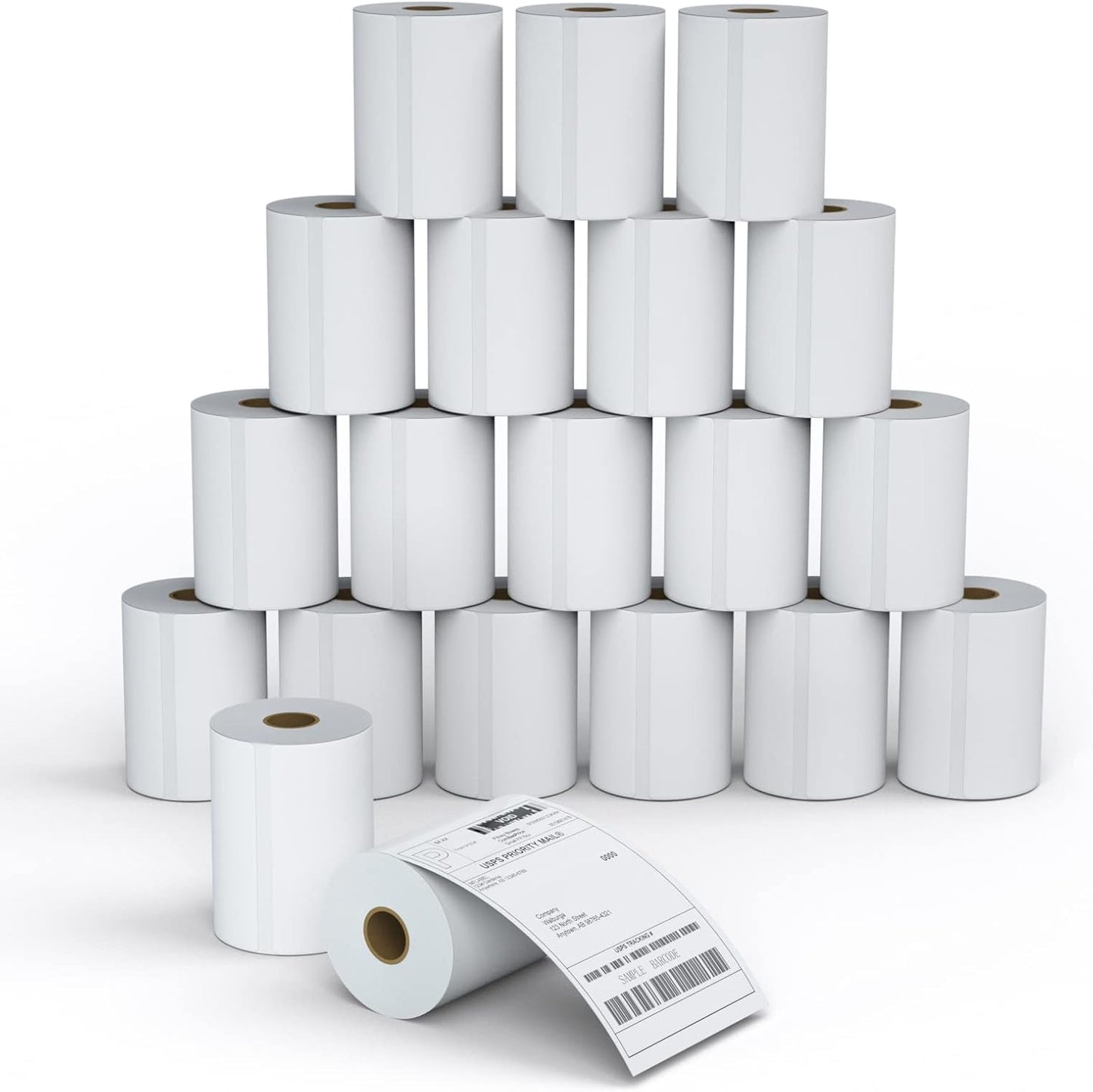 MFLABEL 100 Rolls 4x6 Direct Thermal Shipping Labels for Printers