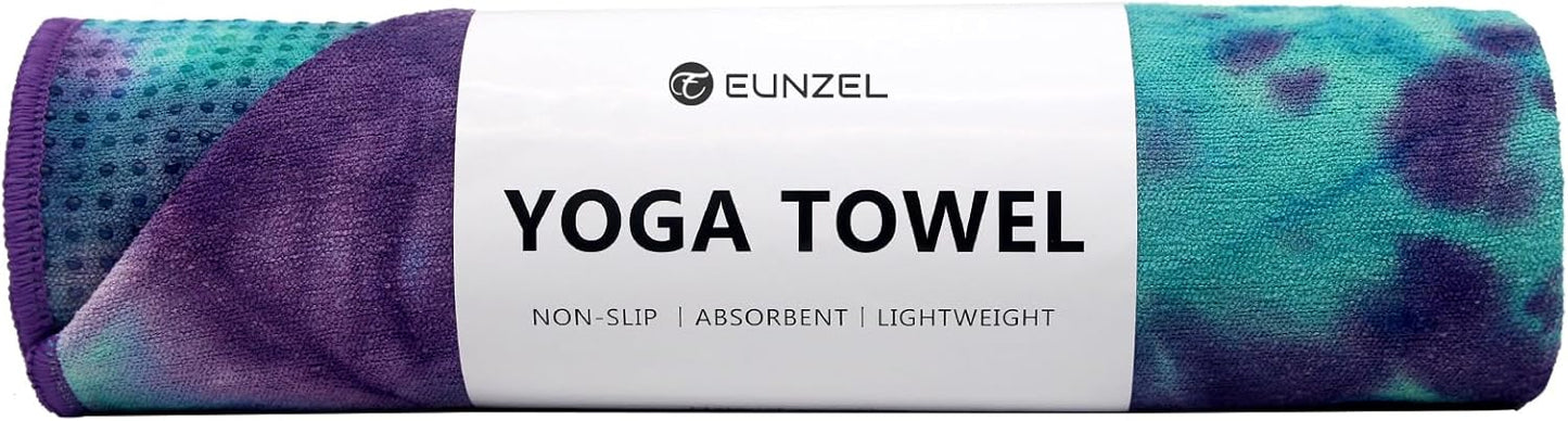 Non Slip Hot Yoga Towel - Grip Dot Microfiber Towel 72 x 24