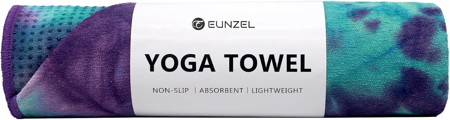 Non Slip Hot Yoga Towel - Grip Dot Microfiber Towel 72 x 24