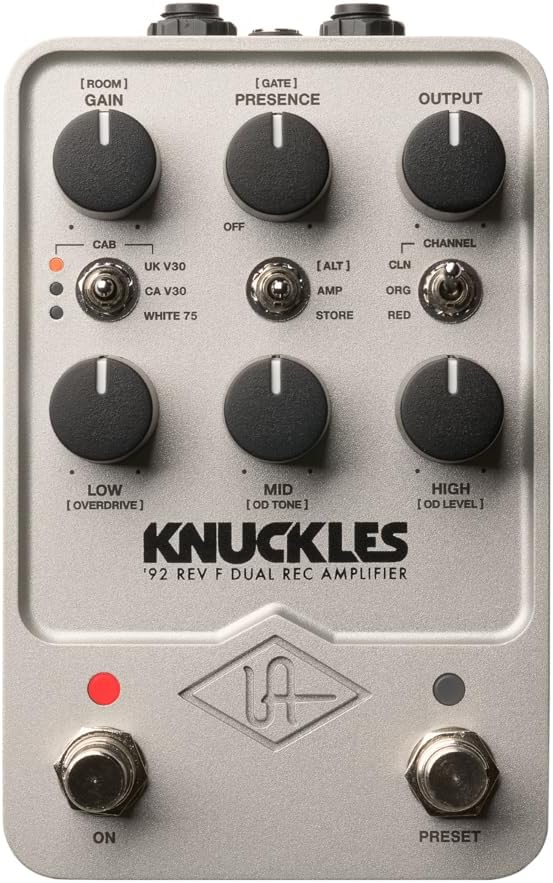 Universal Audio Knuckles 92 Amp Effects Pedal for Rock Lovers