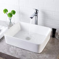 Rectangle Vessel Sink 19 in Bathroom Sink - Sleek Above Counter