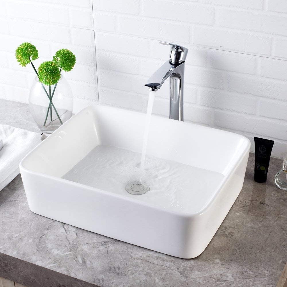 Modern 19 Inch Rectangle Vessel Sink for Elegant Bathrooms