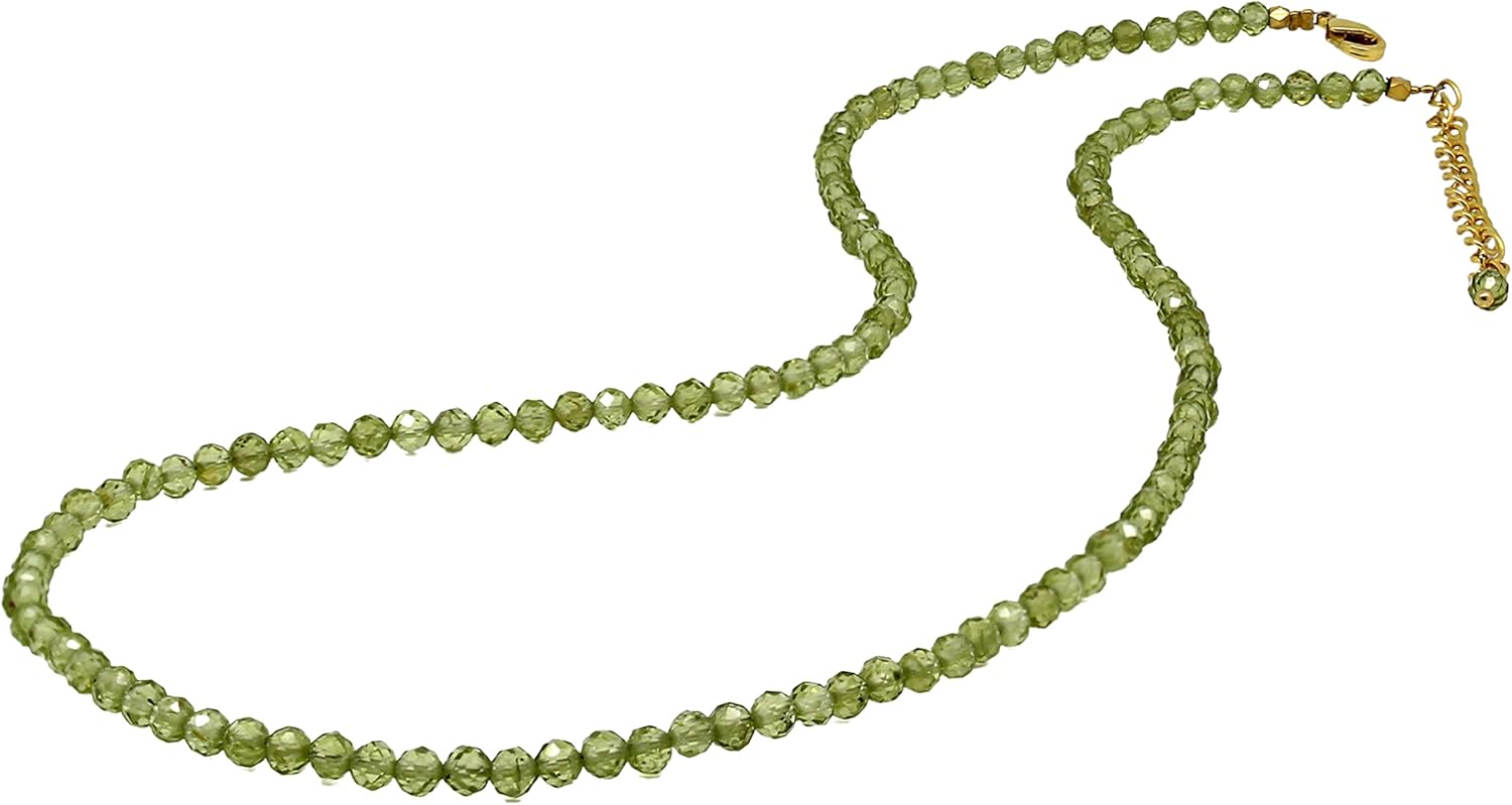 Gempires Natural Gemstone Beaded Necklace for Everyday Fashion