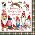 IHR Cocktail Napkins, Gnome Dogs Design, 20-Count