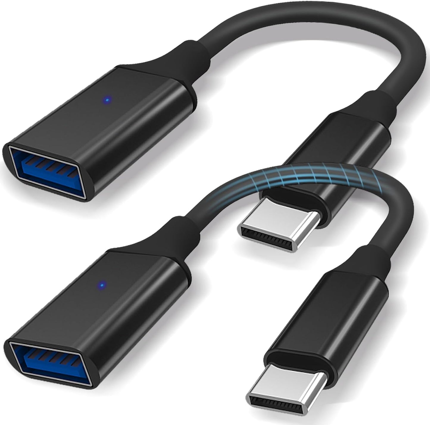 Fast Charging USB C to USB 3.0 Adapter Duo