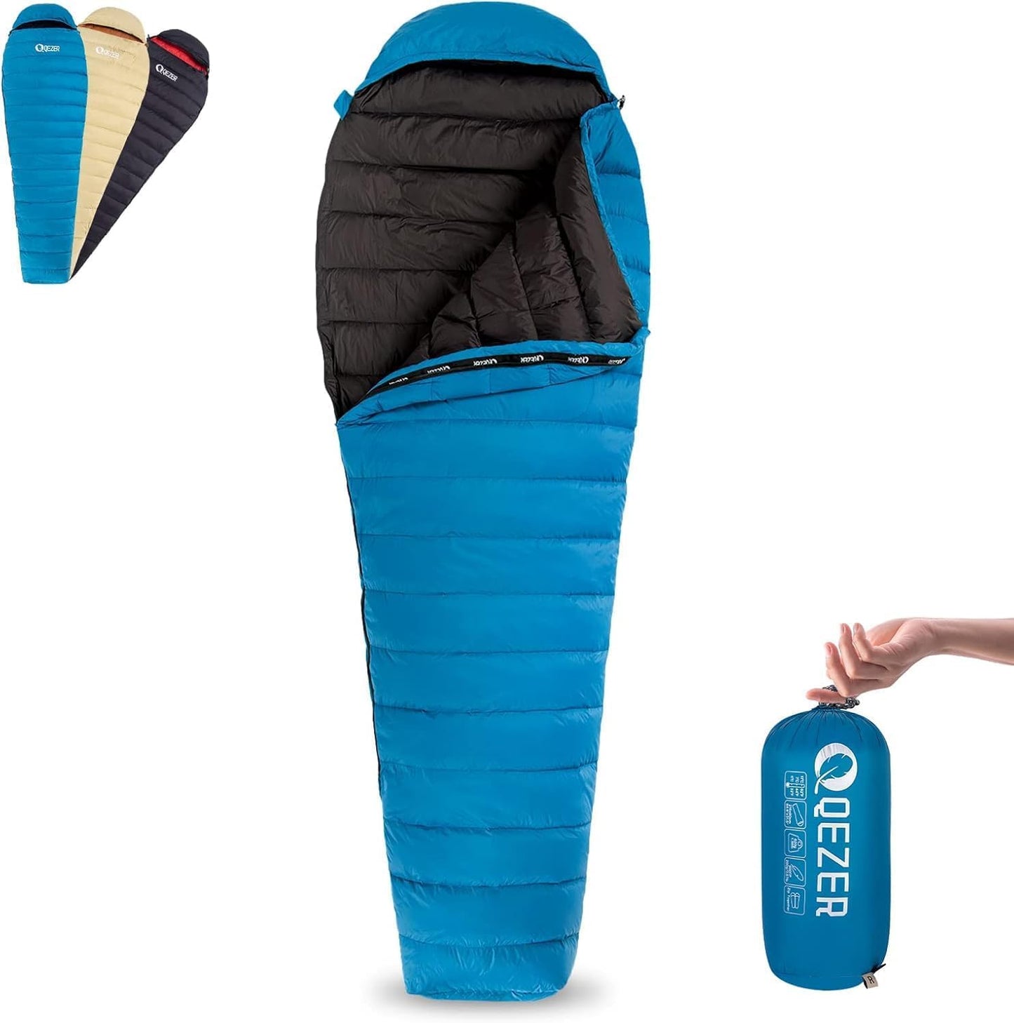 Ultralight Down Sleeping Bag for Adults with 600 Fill Power