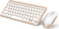 Compact Wireless Keyboard Mouse Combo - Ultra Thin Portable Keyboard
