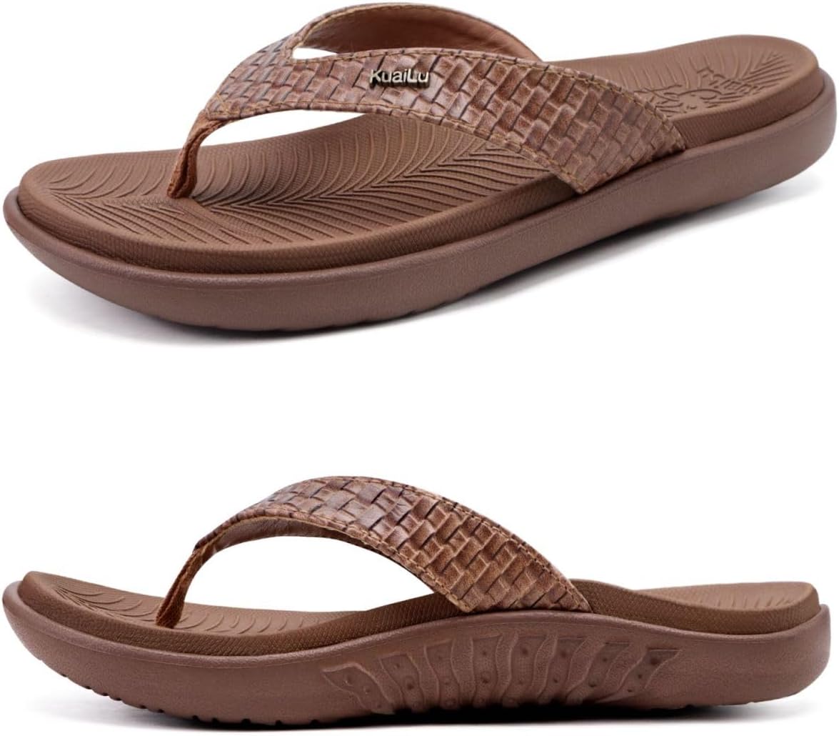Comfortable Womens Flip Flops with Arch Support for Summer