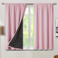 BGment Pink Short Blackout Curtains for Nursery 2 Panels Set
