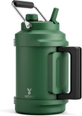 1 Gallon Insulated Water Bottle for Hiking - 48H Cold, Triple Wall
