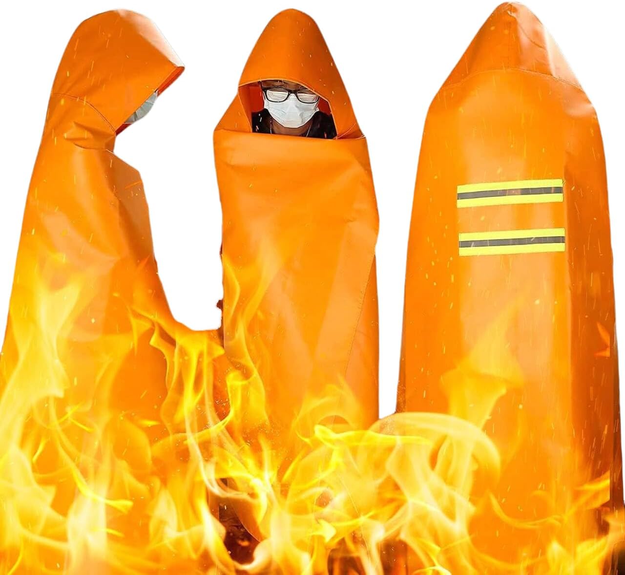 DIBBATU Fireproof Cloak for Emergency Escape and Safety Use