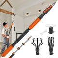 26FT Reach Light Bulb Changer for High Ceilings - Easy Flip-Tab Lock