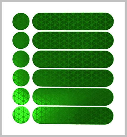 High Intensity Reflective Safety Decals for Helmets & Vehicles