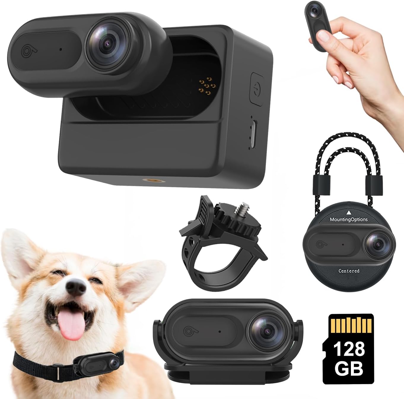 Muayb Mini Body Camera: 1080P HD with Rotatable Clip & Waterproof - Compact & Powerful!