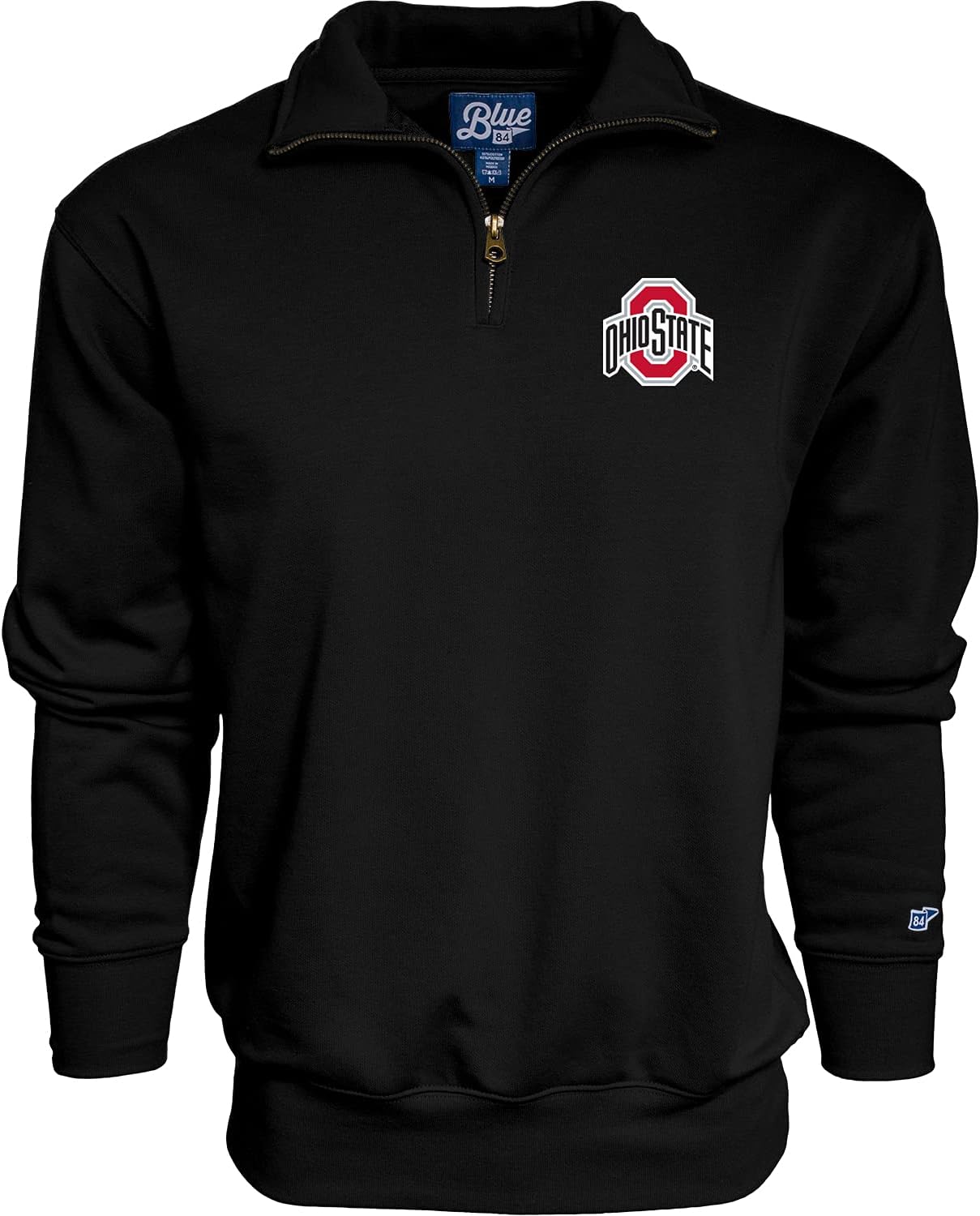 Ohio State Buckeyes Men's Quarter Zip Sweatshirt by Blue 84
