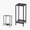 Zhongma 2 Tier 30in Plant Stand - Heavy Duty Square Metal Stand
