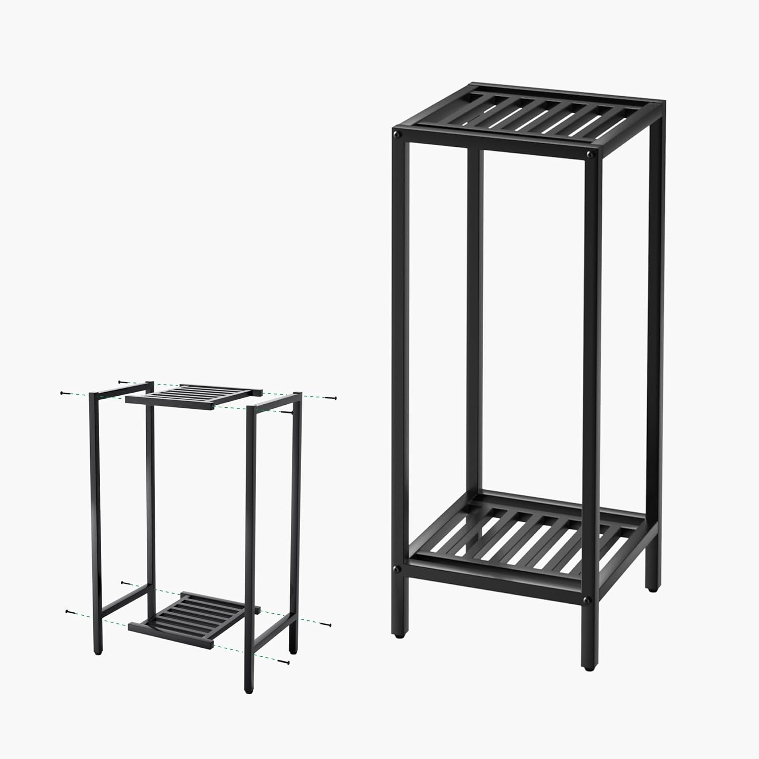 Zhongma 2 Tier 30 Tall Indoor Outdoor Plant Stand for Home