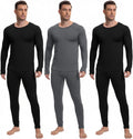 Men's Thermal Underwear 3-Set Fleece Lined Base Layer - Warm Pack