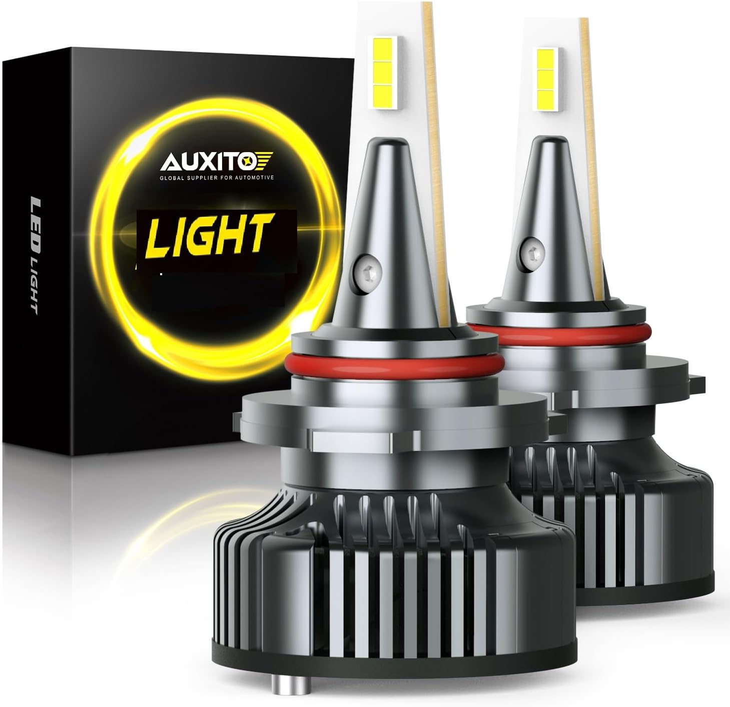 AUXITO 9005 HB-3 Bulbs: Ultra-Bright 6500K Cool White Light