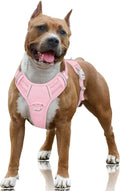 Baby Pink No Pull Dog Harness Large - Reflective Front Clip