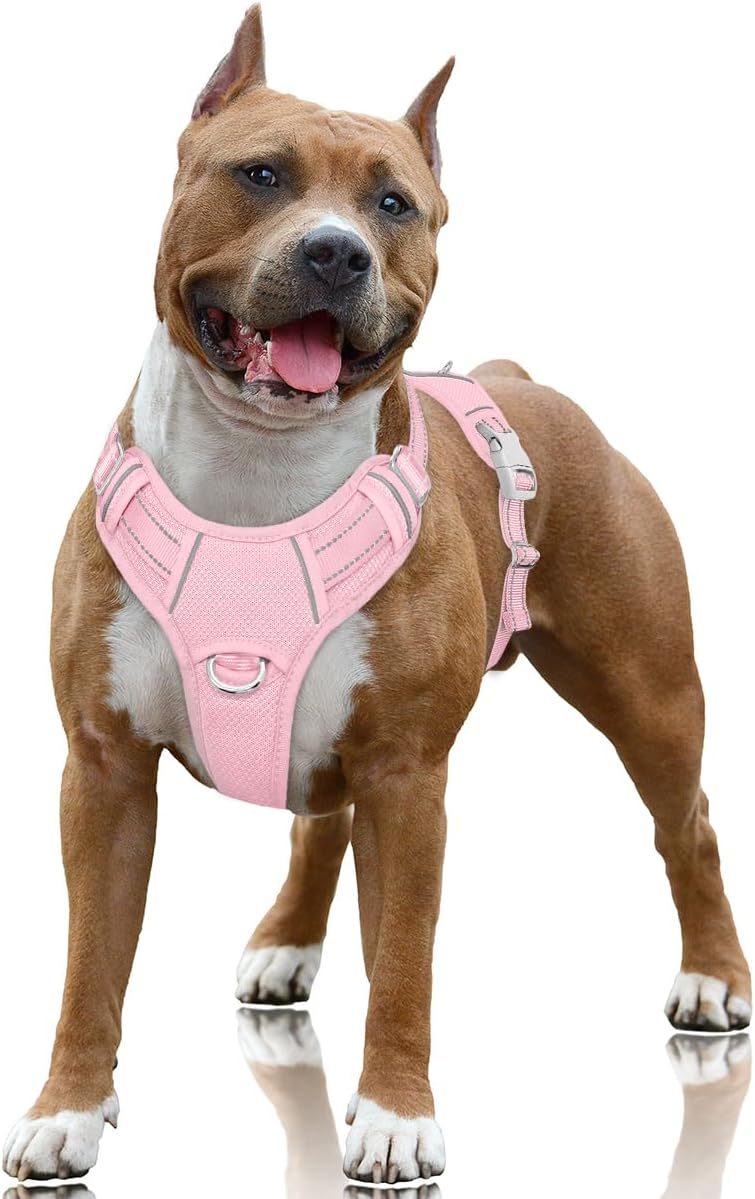 BARKBAY No Pull Dog Harness for Large Dogs with Reflective Strips
