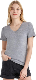Merino Protect 100% Merino Wool V Neck T-Shirt for Women - Odor Base