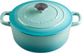 Enameled Cast Iron 5.5 Quart Dutch Oven Peacock Blue - Even Heat