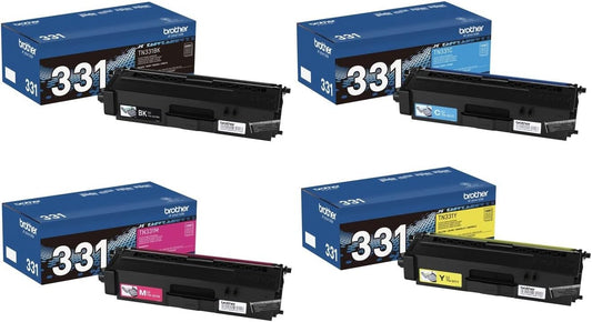 Vibrant Color Toner set for Brother Printers - 4 Pack