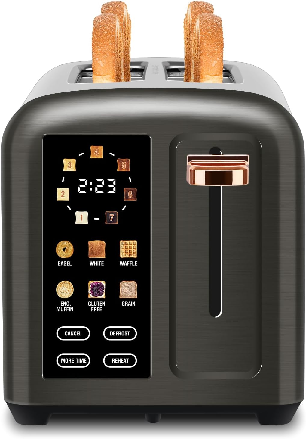 SEEDEEM Toaster 2 Slice with Touch Screen and 7 Shade Settings