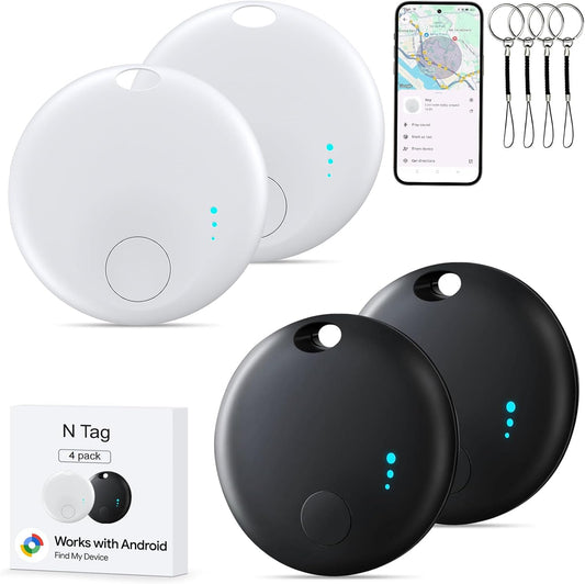 4-Pack Android Bluetooth Tracker: Find My Everything!