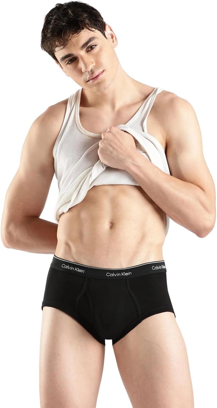 Calvin Klein Men's Cotton Classics 3-Pack Briefs for Comfort