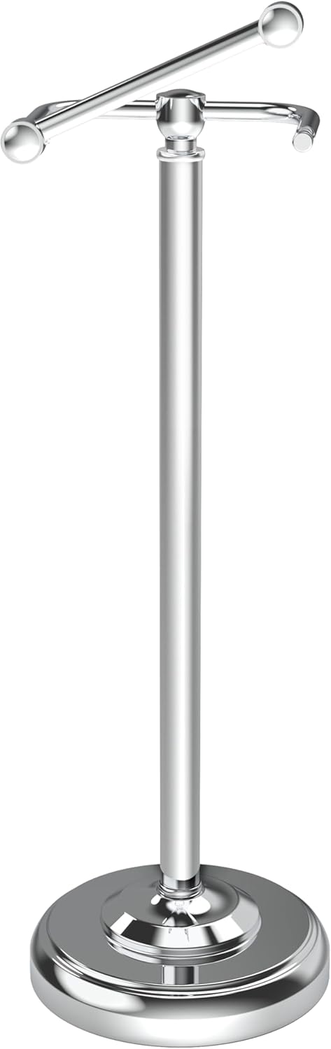 Premium Polished Chrome Toilet Paper Holder Stand for Bathroom