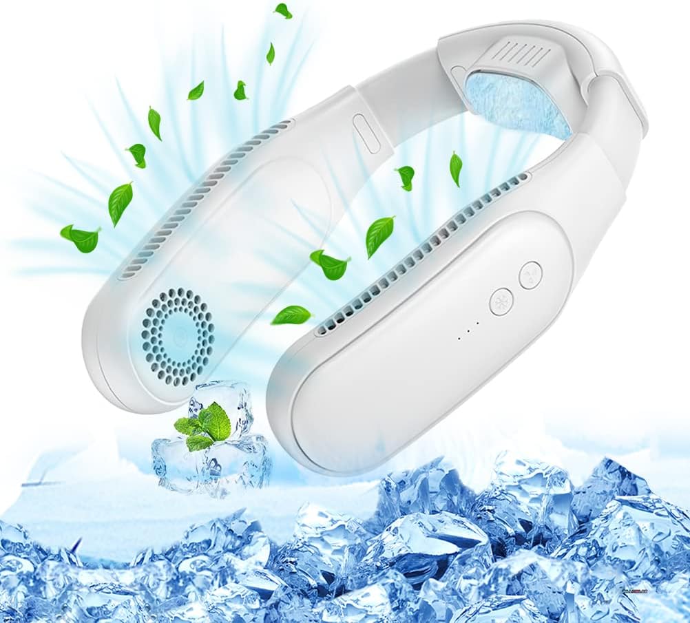 Rechargeable Cooling Neck Fan - Stay Cool Anywhere!