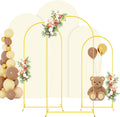 Wedding Arch Backdrop Stand and Cover Set of 3 - Elegant Event Arches