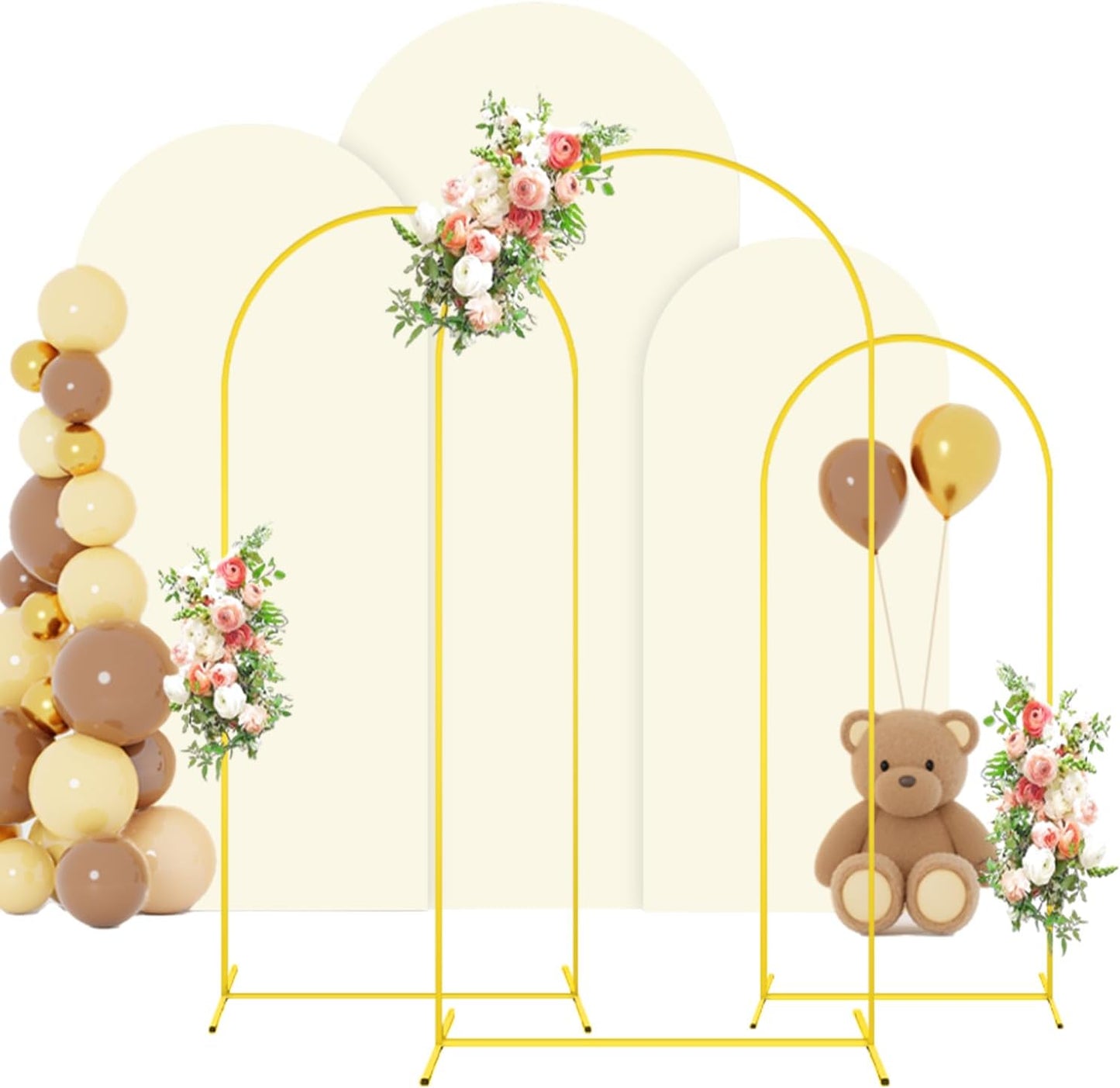 FOTSHARER Wedding Arch Backdrop Stand Set for Elegant Events
