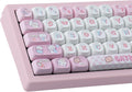 PBT Cute Kitty-cat Keycaps Set 140 Keys MOA Profile - Pastel Cat