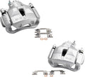 TRQ Front Brake Caliper Set Compatible with 2004-2010 Toyota Models