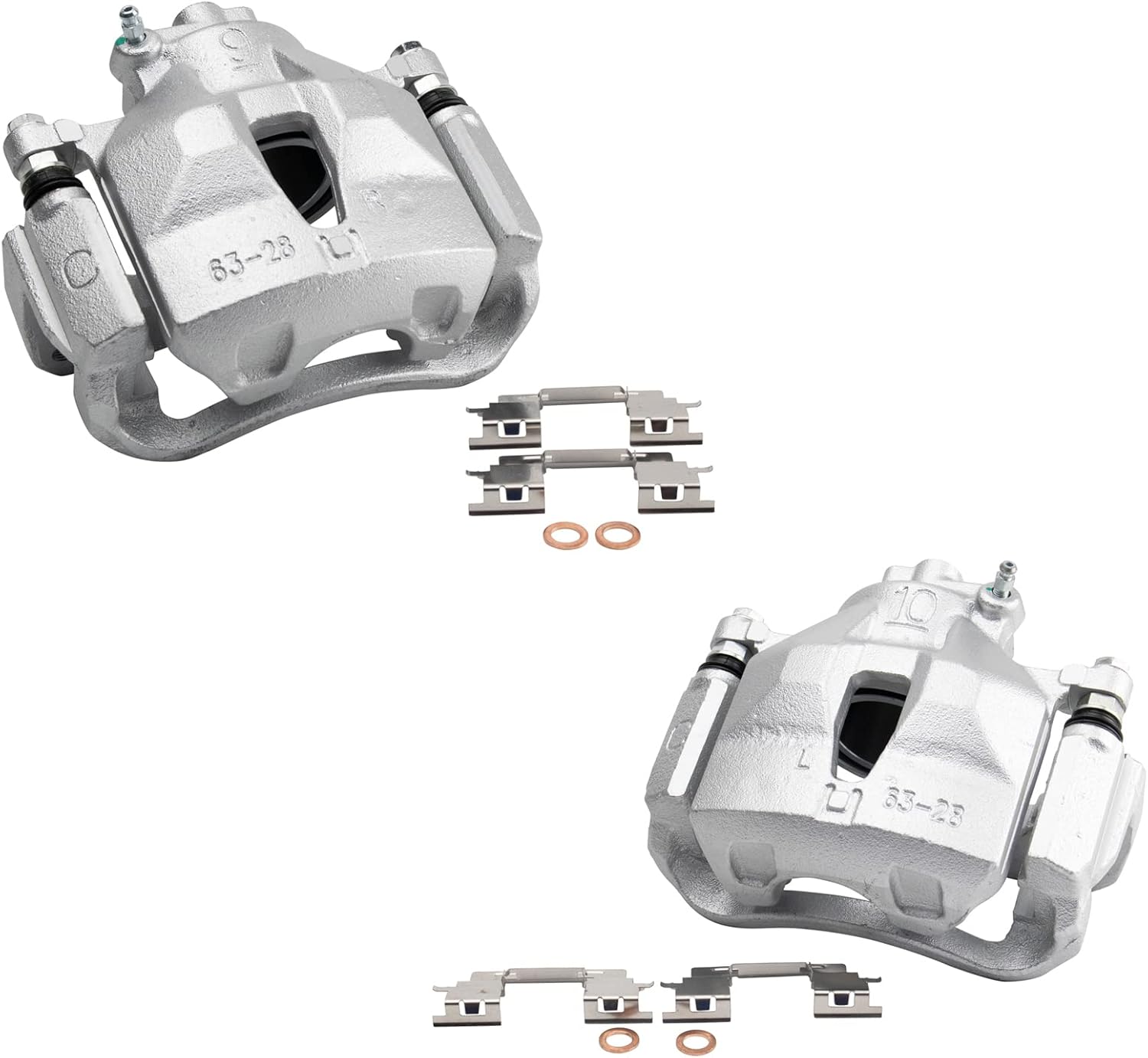 TRQ Front Brake Caliper Set for Toyota Avalon, Camry, Sienna