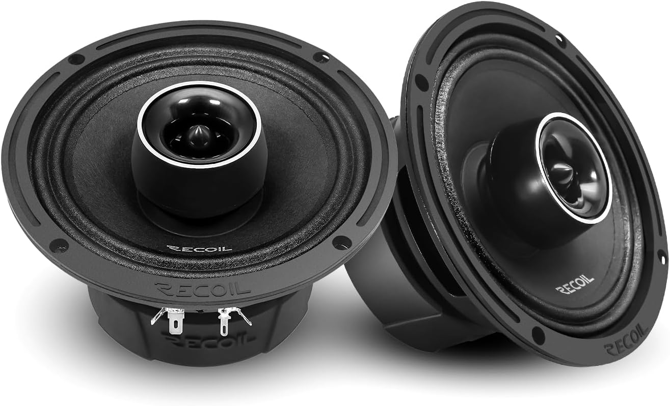 RECOIL MX65 6.5-Inch Midrange Coaxial Speakers for Superior Sound